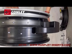 เม็ดมีด Run Flat ของทหาร ISO 9001 สำหรับการป้องกันยางแบนของรถบัสโดยสาร